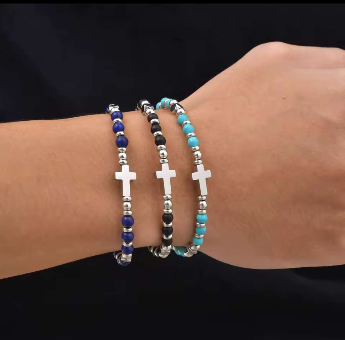Bracelet PIERRE — Croix & pierres naturelles