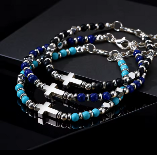 Bracelet PIERRE — Croix & pierres naturelles